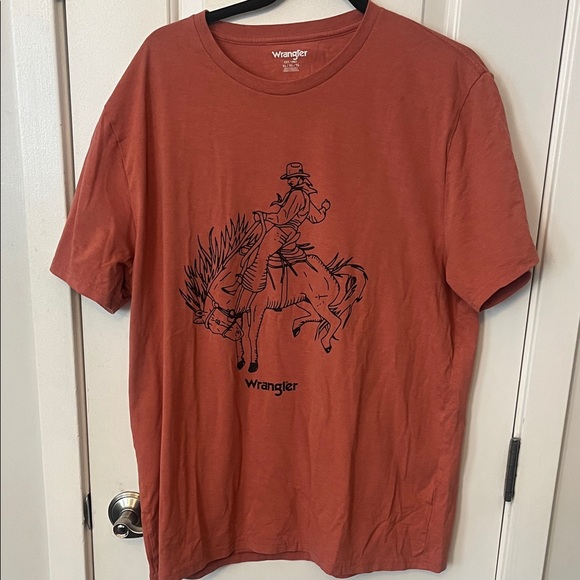 Wrangler Men's Rust Cowboy Graphic Tee - Picture 1 of 4